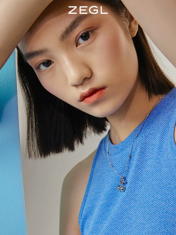 ZEGL櫻桃項鏈女小眾設計ins嘻哈冷淡風頸鏈2022年新款鎖骨鏈配飾