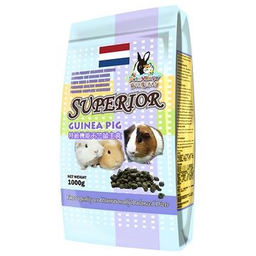 Pet Village 魔法村 特級機能天竺鼠主食 均勻綜合纖維 營養豐富 補充鈣質 含Omega 3、Omega 6  1kg  1袋