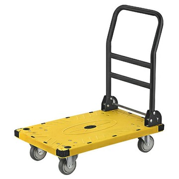 [領券折50 ]【史代新文具】KT-800-L1 熱情黃折疊式手推車
