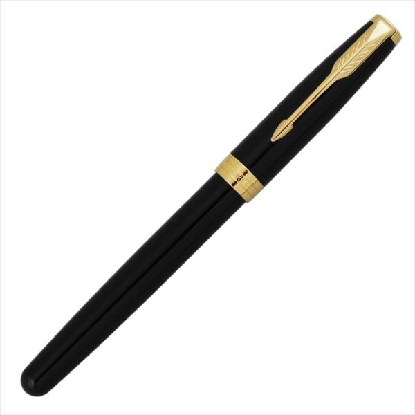 PARKER パーカー ソネット ラックブラックGT 万年筆 ペン先 F 細字 筆記具 1950550