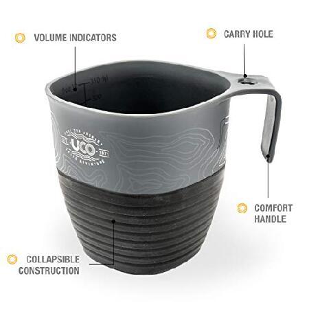 UCO Collapsible Camp Cup for Camping, Backpacking, and Hiking, 12 Ounces, Pack 並行輸入品