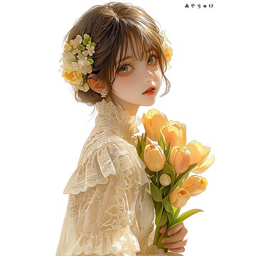 【3 月新品 3】07-119-0110 人物貼紙 春日氣息