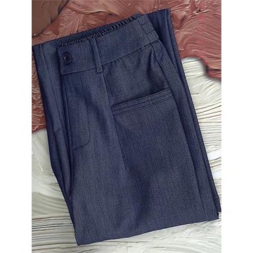 天絲牛仔褲女2025春夏季新款窄版高腰垂感褲子高腰薄款顯瘦闊腿褲