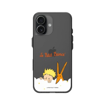 iPhone 17 Clear (相機按鈕) 酷墨灰 - Le Petit Prince 小王子 - 小王子與狐狸 - 偷偷窺視