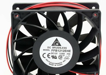 高效散熱 工業風扇 小型軸流風機 控制箱/機殼散熱全新臺達 FFB1212EHE 12038 12cm 12V 3A 三線風量 暴力風扇