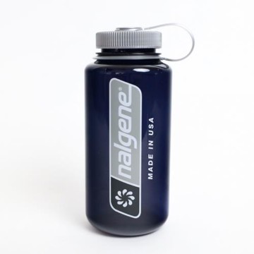 Nalgene Sustain 永續系列寬嘴水壼(1000cc)限量款式-大LOGO藍灰