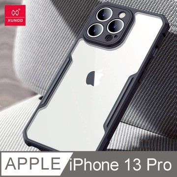 XUNDD 甲蟲系列 iPhone 13 Pro 防摔保護軟殼 炫酷黑