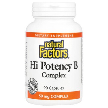 Natural Factors, 高效 B 複合物，90 粒膠囊