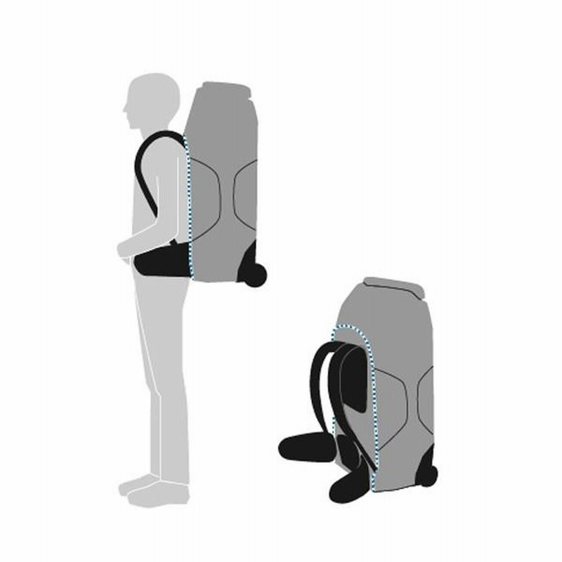 エクスペド EXPED Transfer Wheelie Bag ブラック 通販 LINEポイント