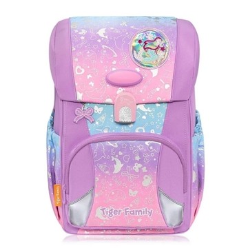 Tiger Family 飛躍護童安全燈書包 Pro 2-粉紫樂園