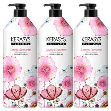 KERASYS 可瑞絲 Perfume 香氛洗髮精 Lovely & Romantic  980ml  3瓶