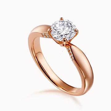 K金戒指 Love 愛 訂情鑽戒