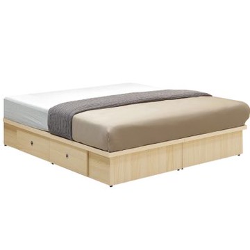 文創集 賈可5尺雙人四抽床底(不含床墊)-152x188x27cm免組