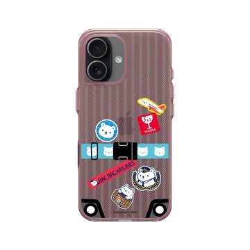 iPhone 17 Clear (相機按鈕) 晶醺玫 - 白白日記 Darylhochi - 行李箱