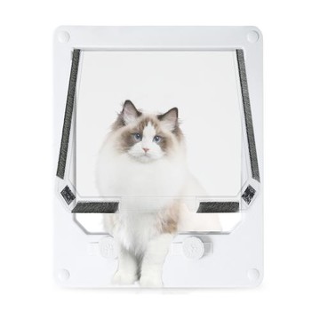 跨境貓咪用品 貓門狗門洞 可控制出入方向寵物門 貓犬舍 寵物用品