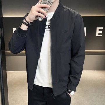 棒球服外套男士春秋季2025新款高端痞帥夾克青年男裝刺繡休閑上衣