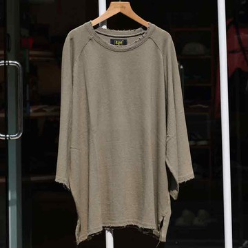 Chemistry_Boys - 韓國 MTE343 RUN_P 重磅 水洗刷破 短T (水洗綠色)