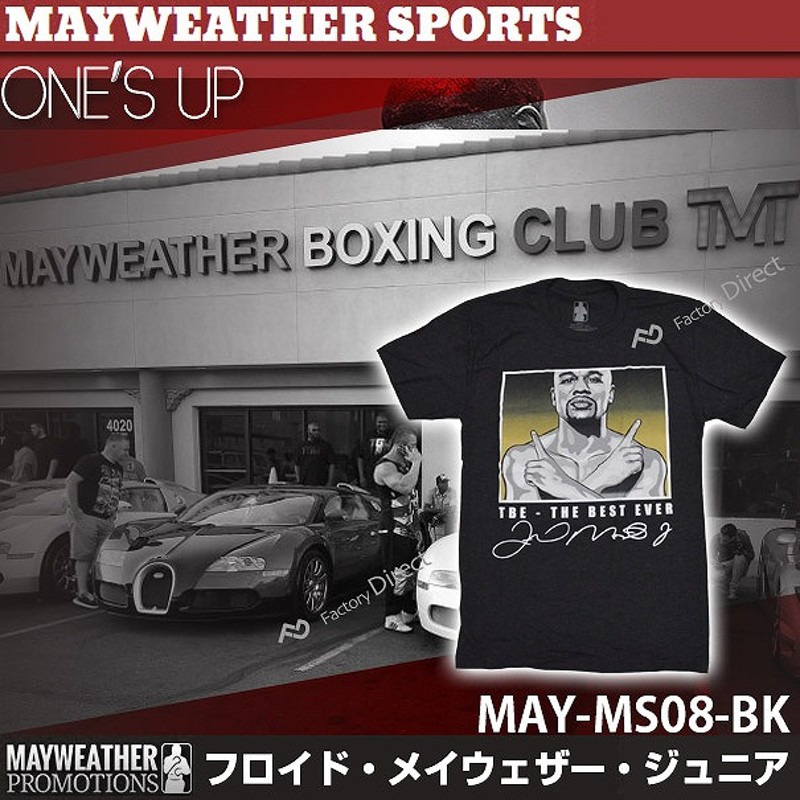 may-ms08-bk メイウェザーSports&Boxing ONE'S UP Ｔシャツ 黒