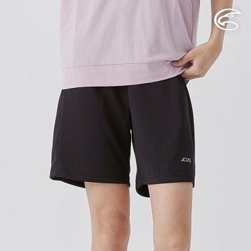 ADISI 女排汗速乾五分運動短褲 AP2511102 動力黑 (S-2XL)｜吸濕排汗 快乾 透氣 彈性 運動褲