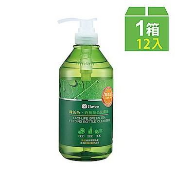 【小獅王辛巴 官方直營】 綠活系奶瓶蔬果洗潔液(800ml)一箱12入組