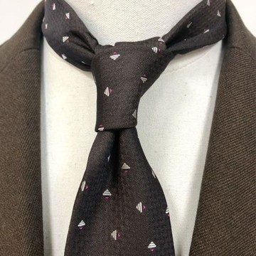 男正裝碎花咖色暗紅色8CM商務休閑ins潮西服英倫雅痞上班結婚領帶