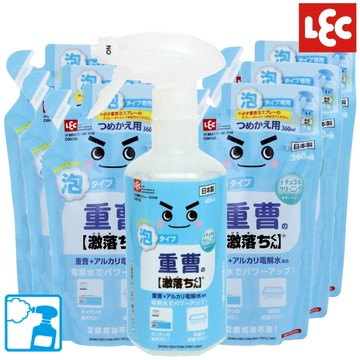 日本 LEC - 小蘇打泡沫清潔劑優惠組-400mlx1瓶+360mlx6包