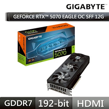 技嘉GIGABYTE GeForce RTX 5070 EAGLE OC SFF 12G 顯示卡 RTX5070