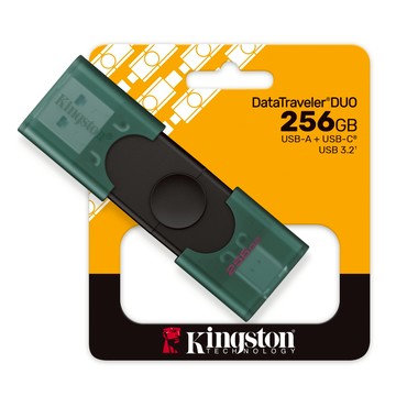 金士頓 DataTraveler Duo USB Flash Drive USB-A/C 隨身碟 256G 公司貨