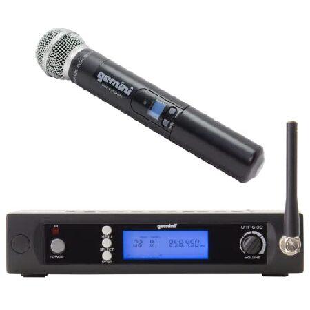 Gemini, Single Wireless Microphone System, Professional Handheld Long Range (240 Ft) Mic Set for DJ, Church, Karaoke, Gym, XLR Connector, (並行輸入品)