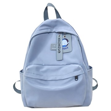 HXZHIZUO 韓版少女防潑水抗震減輕肩膀負擔小清新雙肩學院風外出後背包 360g  藍色  30 x 12 x 37cm
