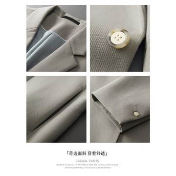 休閑小西裝男士套裝春秋季高級感韓版痞帥氣寬松西服外套上衣單件