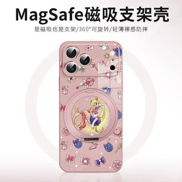 美少女戰士手機殼適用於蘋果17Promax二次元16卡通15磁吸支點殼14