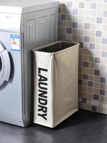 居家必备臟衣簍臟衣服收納筐布藝折疊臟衣籃家用帶輪窄高洗衣籃子居家必備 99購物節