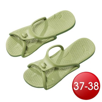 輕量便攜旅行拖鞋-綠色(37-38) [大買家]