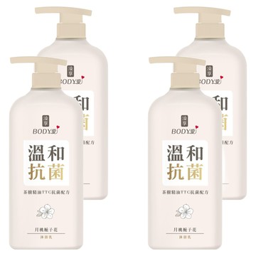 澡享 BODY愛抗菌沐浴乳 月桃梔子花  900g  4瓶