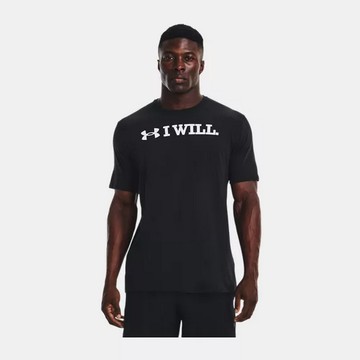 【UNDER ARMOUR】I WLL 短T-Shirt 男 黑色-1379023-001