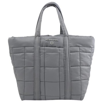 MICHAEL KORS STIRKING 金屬LOGO尼龍手提小托特包.灰