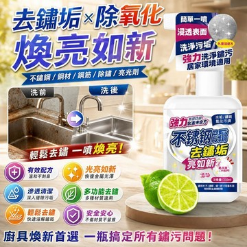 隔日達🛡️不銹鋼除銹劑 強力清潔鐵銹 煥亮如新 廚具水龍頭水鏽 五金除鏽 防鏽潤滑劑 鐵鏽去除劑 機車金屬鋼材萬用除鏽劑