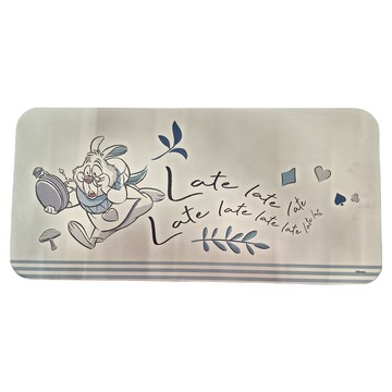 收納王妃 軟式珪藻土地墊  奔跑白兔  80 x 38 x 0.5cm