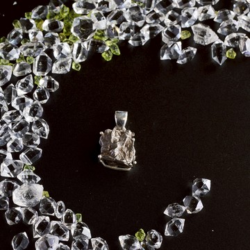 阿根廷天鐵｜天然鎳鐵隕石 辟邪 擋煞 護身 保平安 圖桑帶回 海外設計師系列 原石項鍊 S25AB19-215