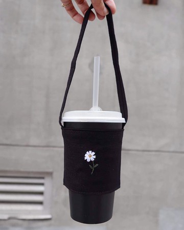 手刺繡環保杯套/Drink Bag