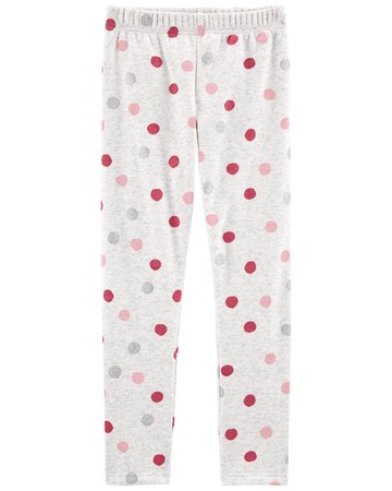 Kid Polka Dot Cozy Leggings