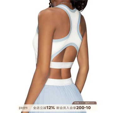 noBra by ABMY 針織撞色運動背心引力鏤空露背短款工字背心上衣