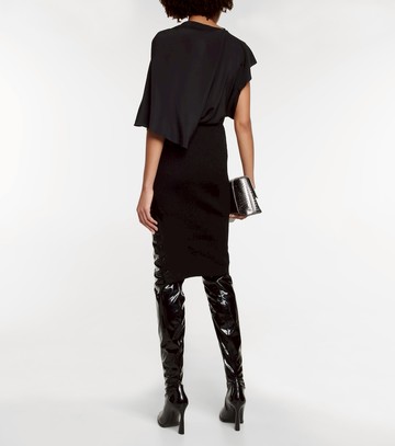 Petar Petrov Finn ribbed-knit silk pencil skirt