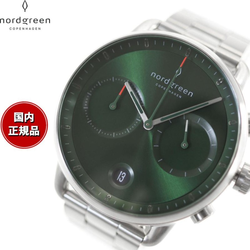 日本国内配送 【新品】ノードグリーン メンズ腕時計 パイオニア 42mm ...