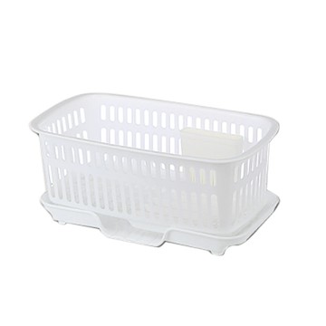 真心良品 KEYWAY 聯府 日式瀝水碗籃  1個  白色  43.4 x 19.2cm