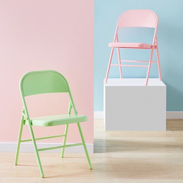 折疊椅子ins風靠背椅家用折疊椅便攜辦公椅會議椅電腦椅宿舍椅子 YJSHG 公司貨 快速出貨