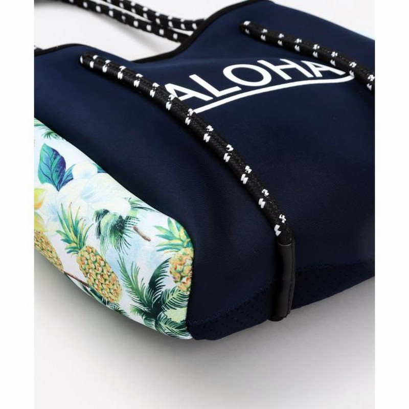 残り1個！☼ ハワイアンビッグネオプレンバッグ ☼レア柄 ビーチトート トートバッグ アロパイナネオプレンBAG ミニバッグ ALOHA ハワイ