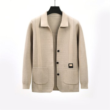 [巴黎精品] 現貨+預購 針織外套長袖毛衣-氣質純色百搭簡約男外套3色a1ff57