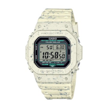 【CASIO 卡西歐】G-SHOCK 太陽能電力 獨特米白 永續時尚 經典方型 G-5600BG-5_43.2mm